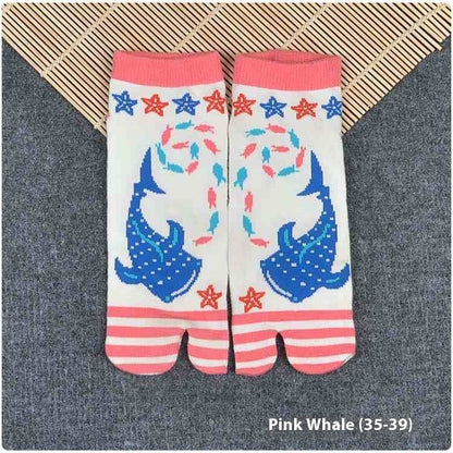Two-toe Socks Split Toe Women's Cotton Socks
