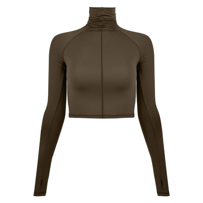 Spandex Lightweight Elastic SKIMS Magic Clothes Sports Turtleneck Long Sleeve