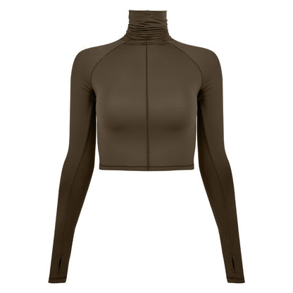 Spandex Lightweight Elastic SKIMS Magic Clothes Sports Turtleneck Long Sleeve