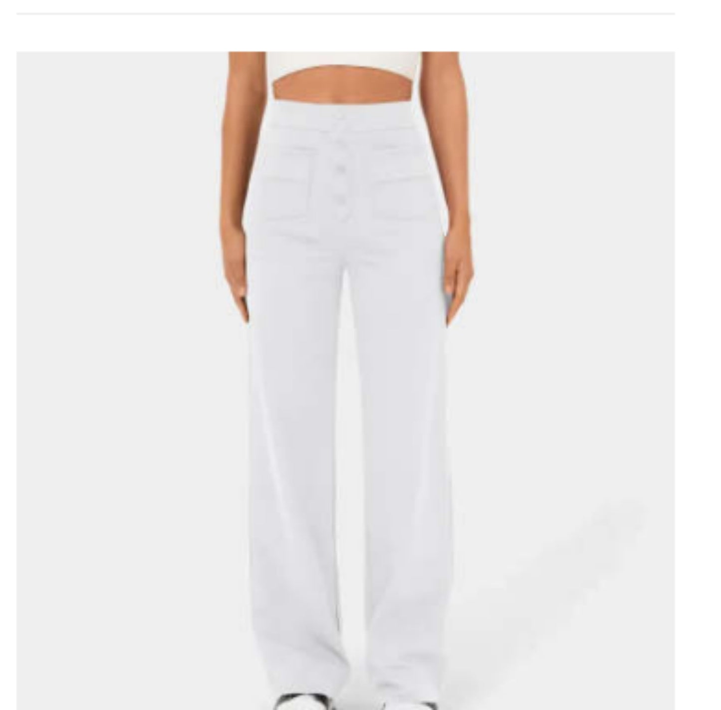 New Fall Women's Clothing High Waist Pocket Wide Leg Button Casual Baggy Straight Trousers Trousers