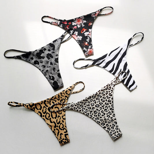 New European And American Double Strap Sexy Thong Low Waist