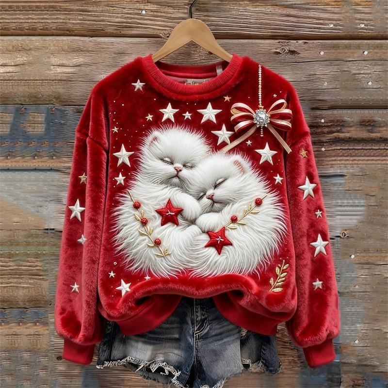 3D Digital Printing Women's Round Neck Shirt Top