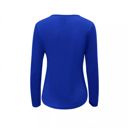 Knitted Slim-fit Long-sleeved Pullover Zipper Top