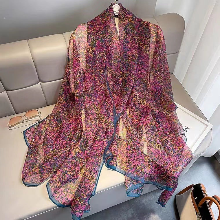 Yarn Cashew Printed Beach Travel Sun Protection Scarf