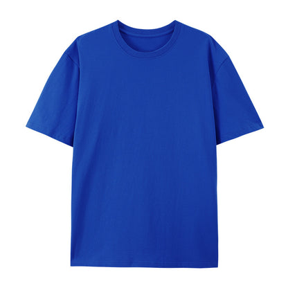 Cotton Round Neck T-shirt Heavy Loose Short Sleeve