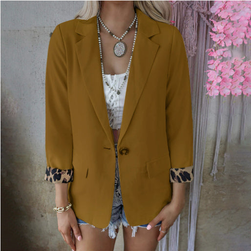 Long Sleeved Cardigan Casual Suit Coat Women
