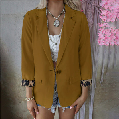 Long Sleeved Cardigan Casual Suit Coat Women