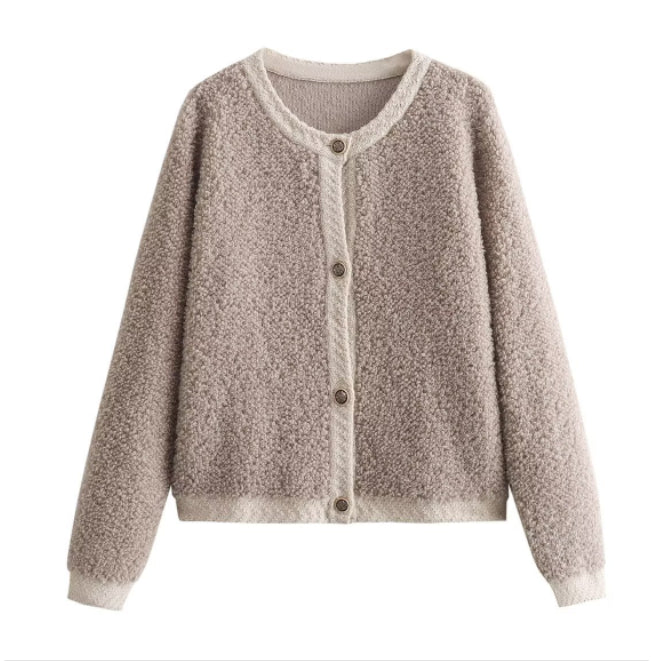 Women's Knitted Cardigan Short Woolen Coat