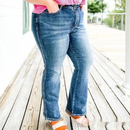 Fashion Plus Size Stretchy Slim-fit Jeans