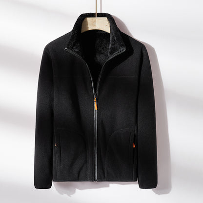 Fashion Outdoor Polar Fleece Double-sided Coral Fleece Jacket