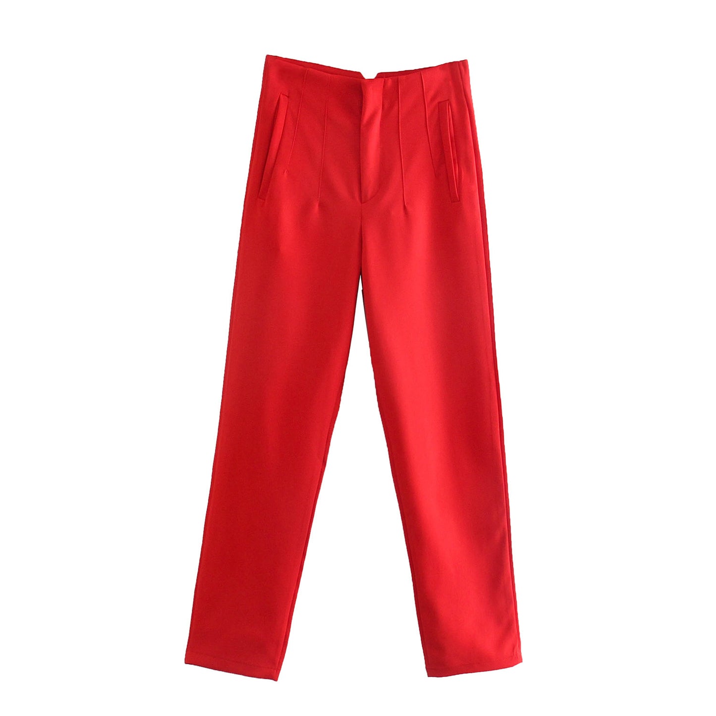 Spring Women's Fashion Seven Color Pendant High Waist Straight Harem Casual Suit Pants
