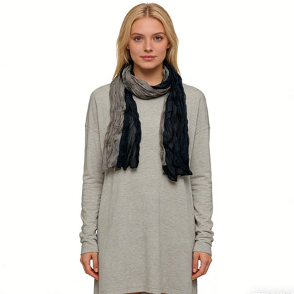 Khaki Yarn-Dyed Polyester Scarf - Classic Long Scarf 69inchx26inch