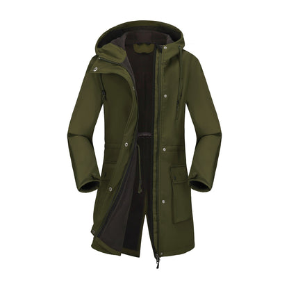 Autumn And Winter Soft Shell Jacket Women's Rain-proof Hooded Women's Raincoat