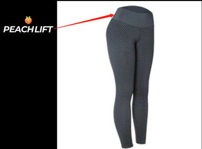 European And American Honeycomb Yoga Sexy Peach Hip High Waist Women