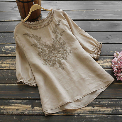 Women's Fashion Sleeve Peplum Top