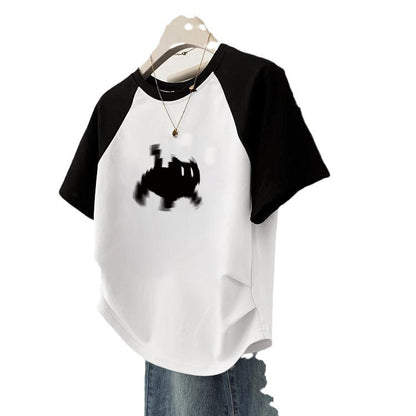 Loose Slimming Short Sleeve Women's Clothing
