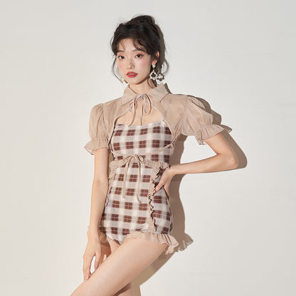 Hot Spring Vacation One Piece Swimsuit Female