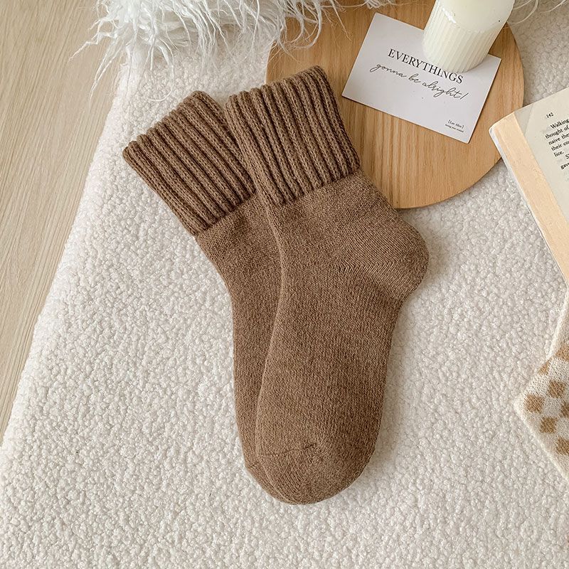 Tube Winter Thickened Maillard Terry Velvt Plush Snow Socks