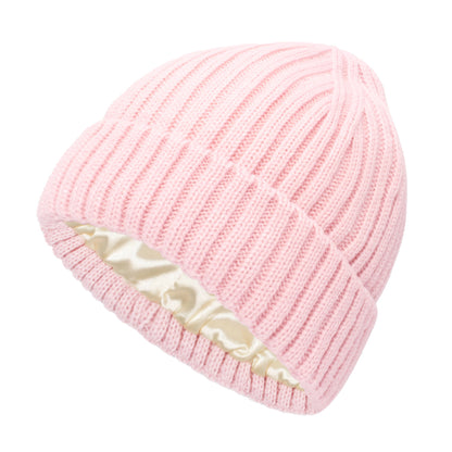 New Satin Warm Wool Hat Men And Women