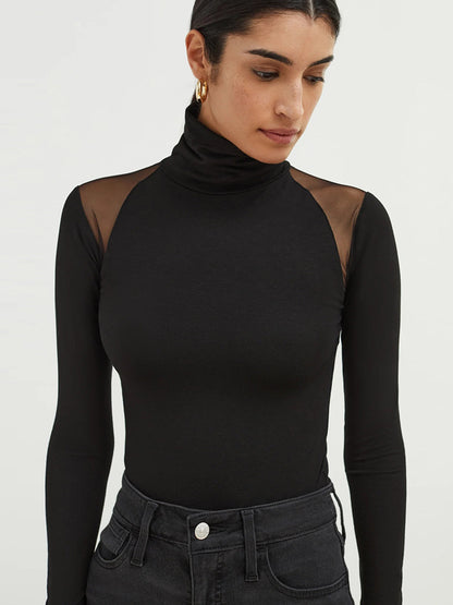 Ladies New Turtleneck Long Sleeve Jumpsuit