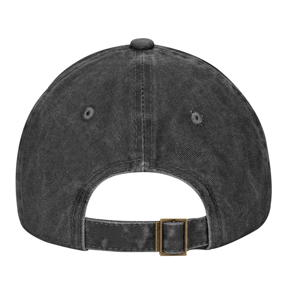 2pcs I FIX Black Hat For Men Women, Adjustable Embroidered Wash Cotton Baseball Cap