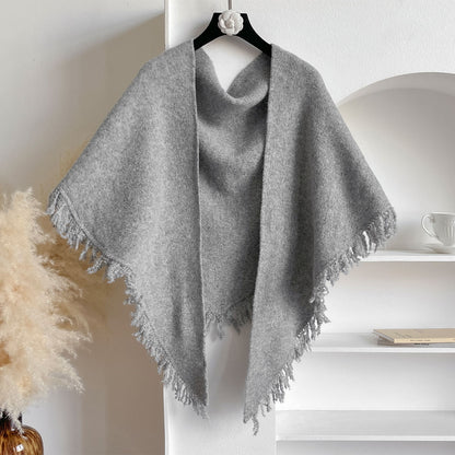 Autumn And Winter Solid Color All-match Warm Scarf