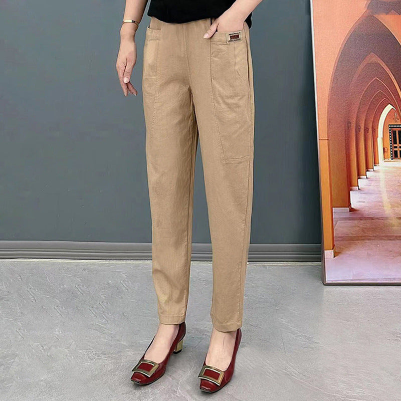 Leisure Commute All-matching Fashionable Pants Cover Belly Comfortable