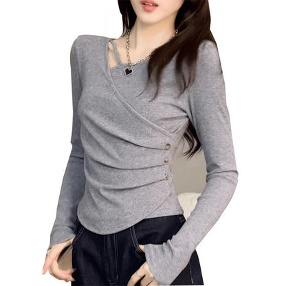 Double-sided Thread Dralon Bottoming Shirt Plus Size