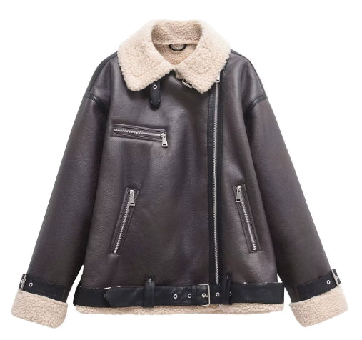 Women's Double-sided Jacket With Belt