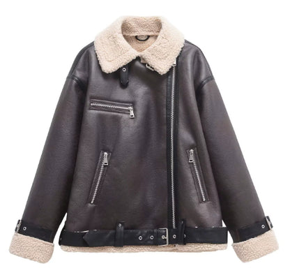 Women's Double-sided Jacket With Belt