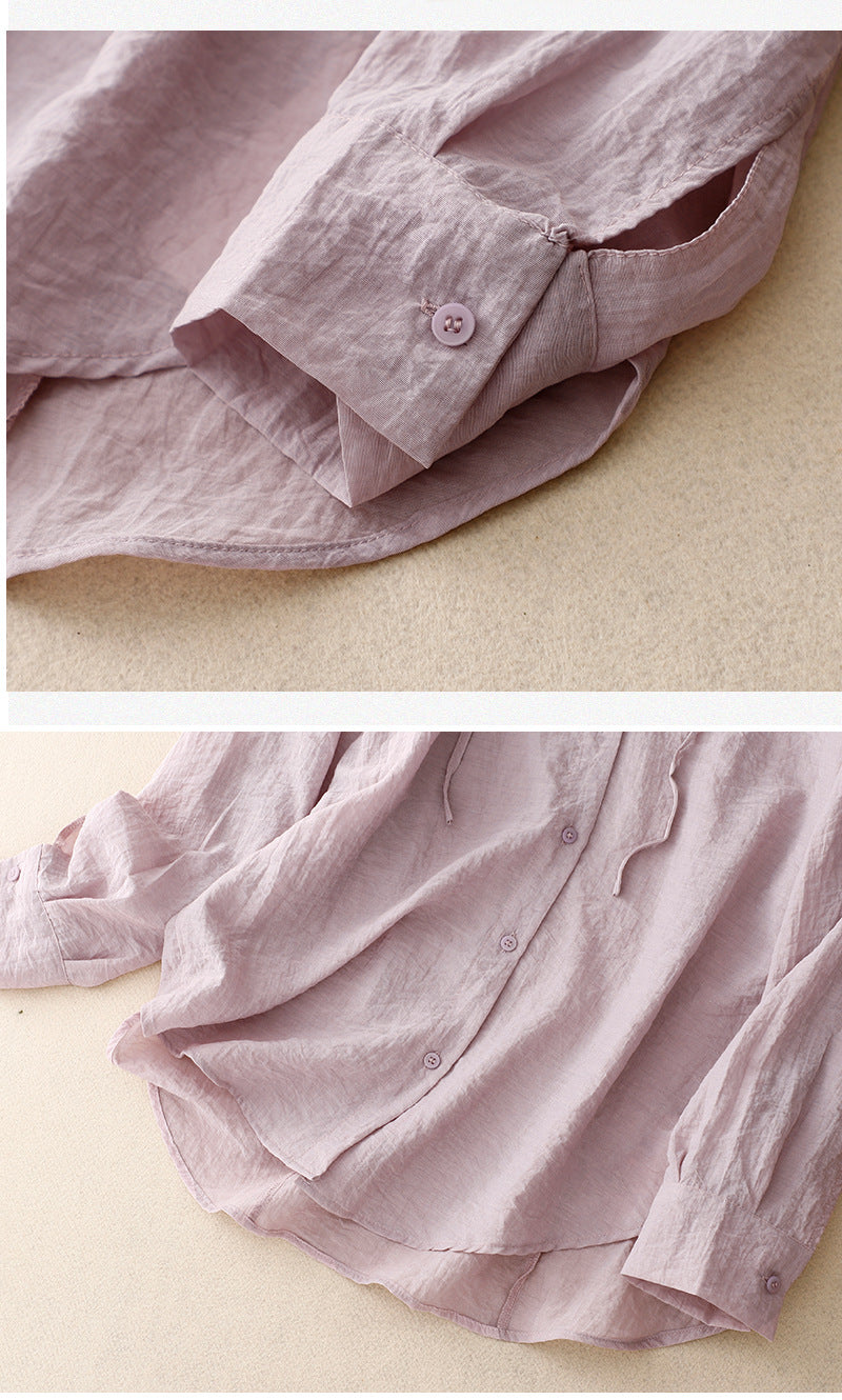 Hooded Sun Protection Clothing Long Sleeve Coat