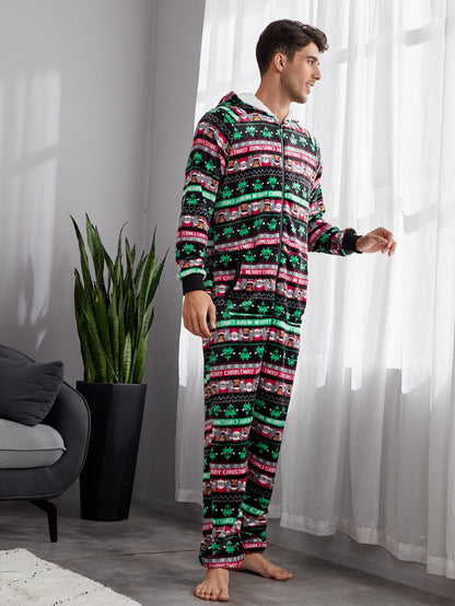 Men's Pentagram Animal Print Sweatshirt Bodysuit