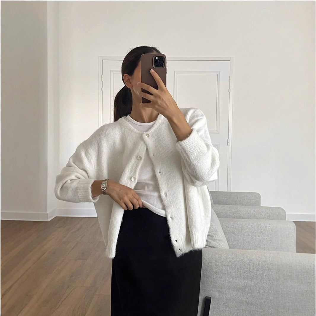 Fashion Personality Women's Vintage Wool Sweater Coat