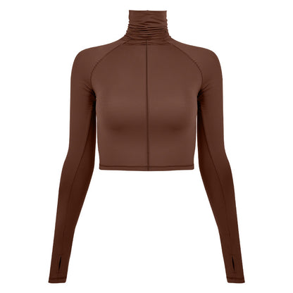 Spandex Lightweight Elastic SKIMS Magic Clothes Sports Turtleneck Long Sleeve