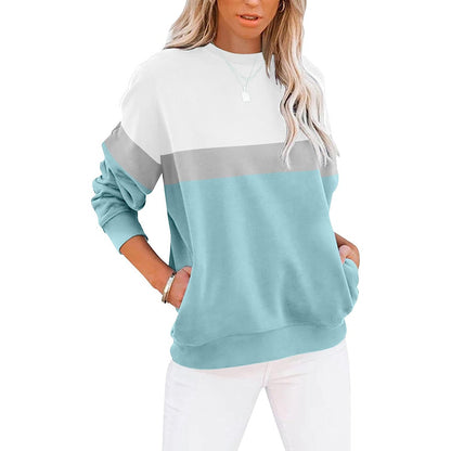 Women's Fashion Casual Round Neck Sports Long-sleeved Top